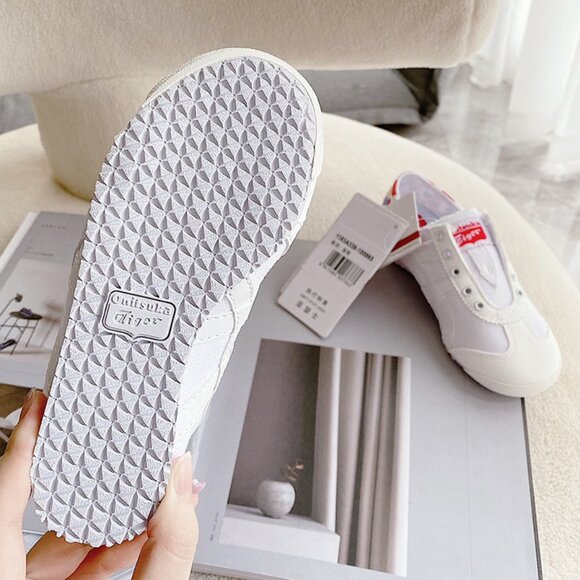 Onitsuka Tiger by Asics White Canvas Sneakers - Picture 8 of 9